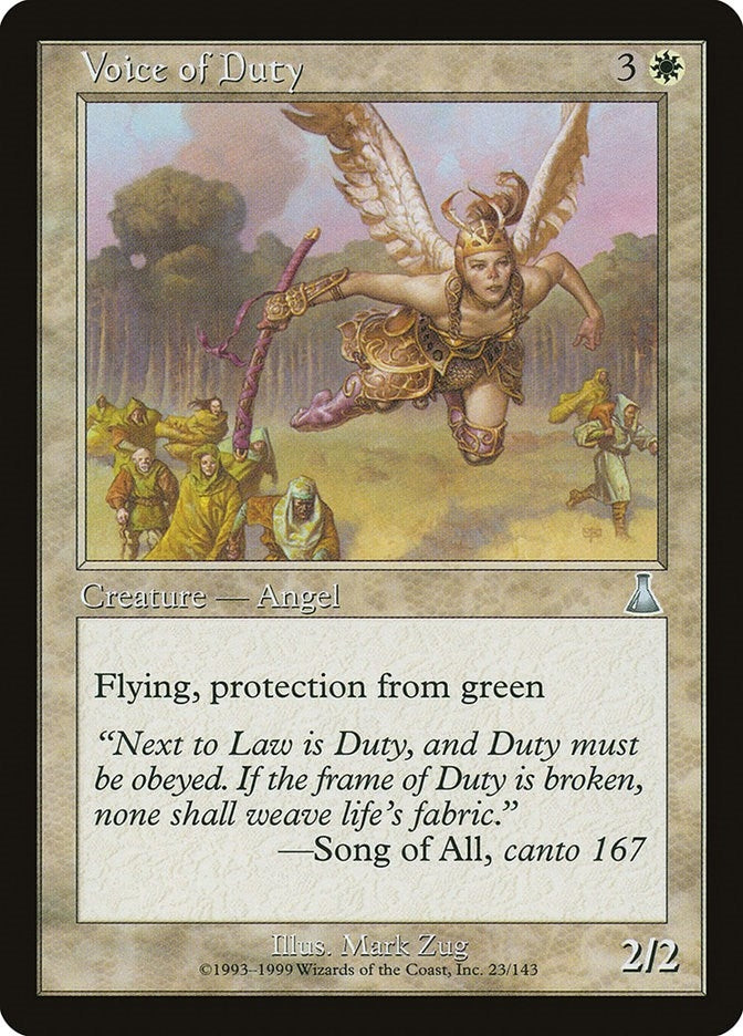 Image for Voice of Duty (23) [Urza's Destiny]