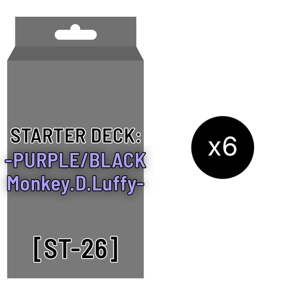 Image for Starter Deck 26: PURPLE/BLACK Monkey.D.Luffy Display - One Piece Card Game