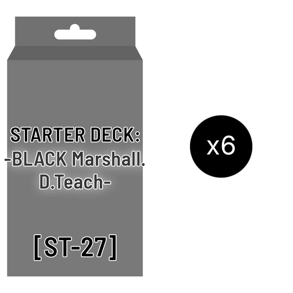 Image for Starter Deck 27: BLACK Marshall.D.Teach Display - One Piece Card Game