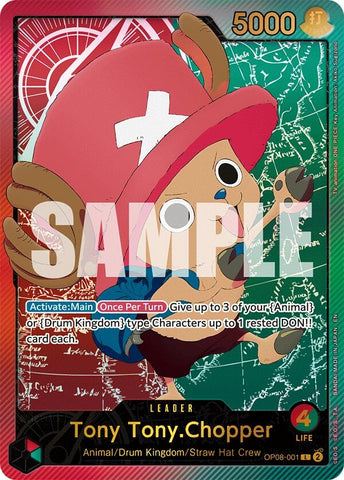 Image for Tony Tony.Chopper (SPR) (OP08-001) (EB-02) - One Piece Card Game