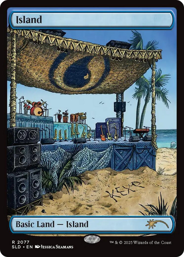 Image for Island (2077) (2077) (Secret Lair Drop Series) - Magic: The Gathering