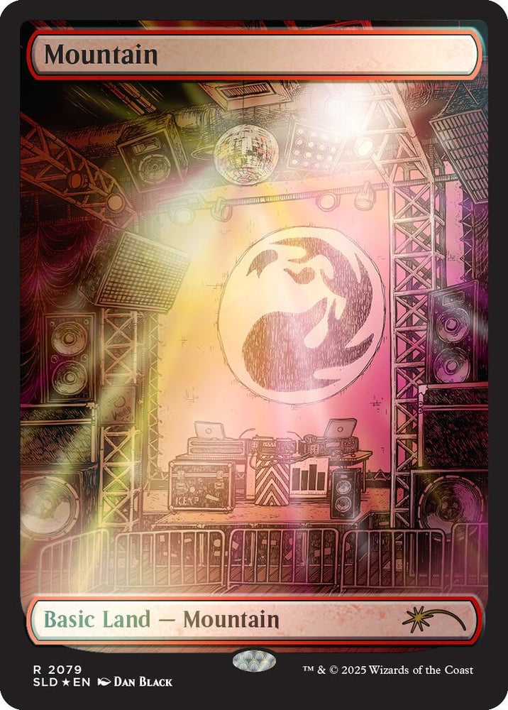Image for Mountain (2079) (Rainbow Foil) (2079) (Secret Lair Drop Series) - Magic: The Gathering