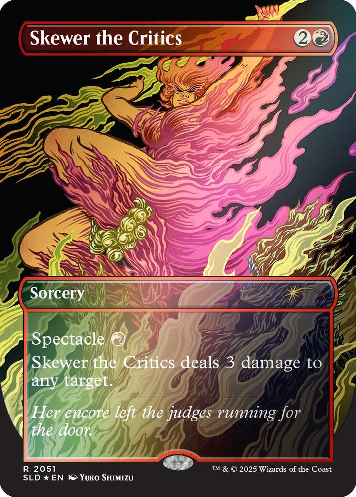 Image for Skewer the Critics (2051) (Rainbow Foil) (2051) (Secret Lair Drop Series) - Magic: The Gathering