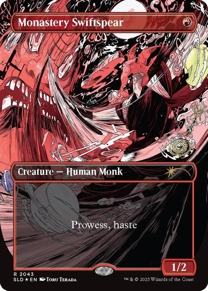 Image for Monastery Swiftspear (2043) (Raised Foil) (2043) (Secret Lair Drop Series) - Magic: The Gathering
