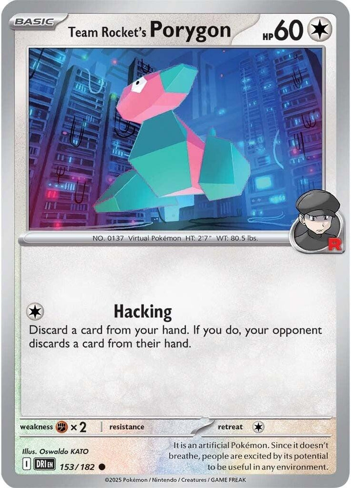 Team Rocket's Porygon 153/182 SV: Destined Rivals