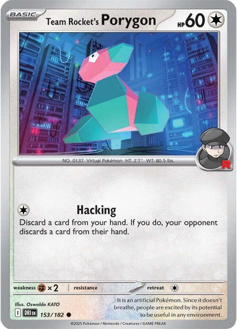 Team Rocket's Porygon 153/182 SV: Destined Rivals