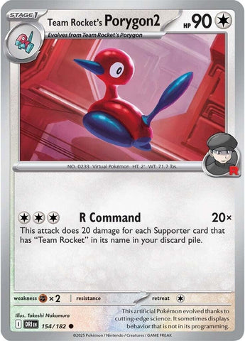 Team Rocket's Porygon2 154/182 SV: Destined Rivals