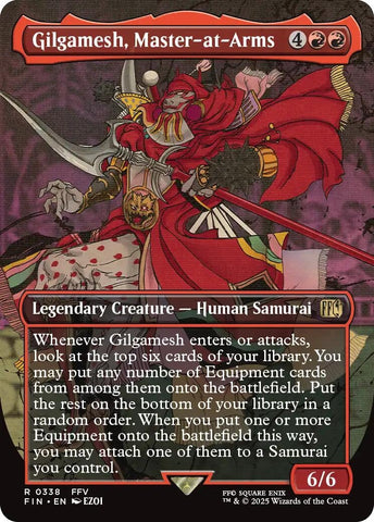 Image for Gilgamesh, Master-at-Arms (Borderless) (338) (FINAL FANTASY) - Magic: The Gathering