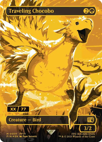 Image for Traveling Chocobo (Borderless) (Serial Numbered) (551f) (FINAL FANTASY) - Magic: The Gathering