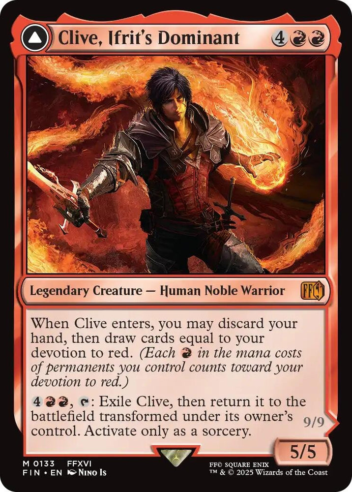 Image for Clive, Ifrit's Dominant (133) (FINAL FANTASY) - Magic: The Gathering