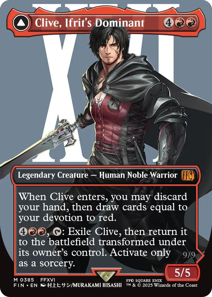Image for Clive, Ifrit's Dominant (Borderless) (0385) (385) (FINAL FANTASY) - Magic: The Gathering