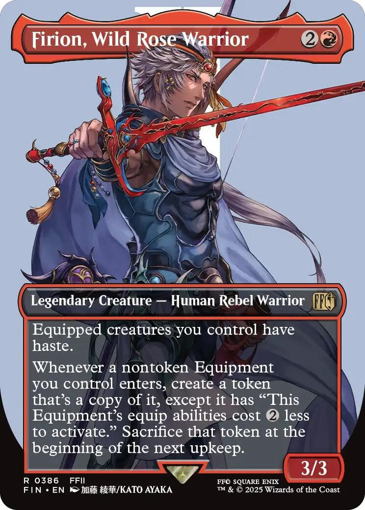 Image for Firion, Wild Rose Warrior (Borderless) (386) (FINAL FANTASY) - Magic: The Gathering