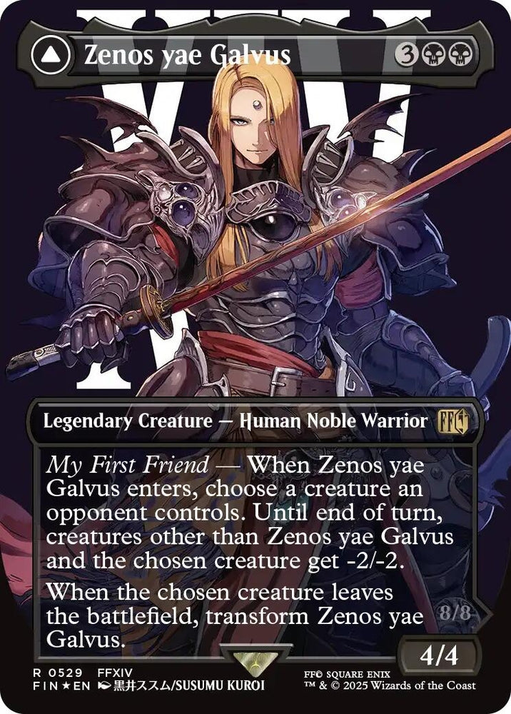 Image for Zenos yae Galvus (Borderless) (Surge Foil) (529) (FINAL FANTASY) - Magic: The Gathering
