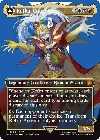 Image for Kefka, Court Mage (Borderless) (0398) (398) (FINAL FANTASY) - Magic: The Gathering