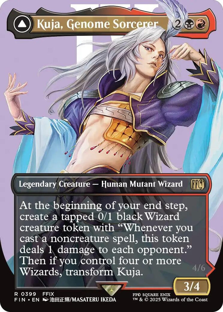 Image for Kuja, Genome Sorcerer (Borderless) (399) (FINAL FANTASY) - Magic: The Gathering