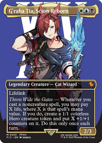 Image for G'raha Tia, Scion Reborn (Borderless) (203) (Commander: FINAL FANTASY) - Magic: The Gathering