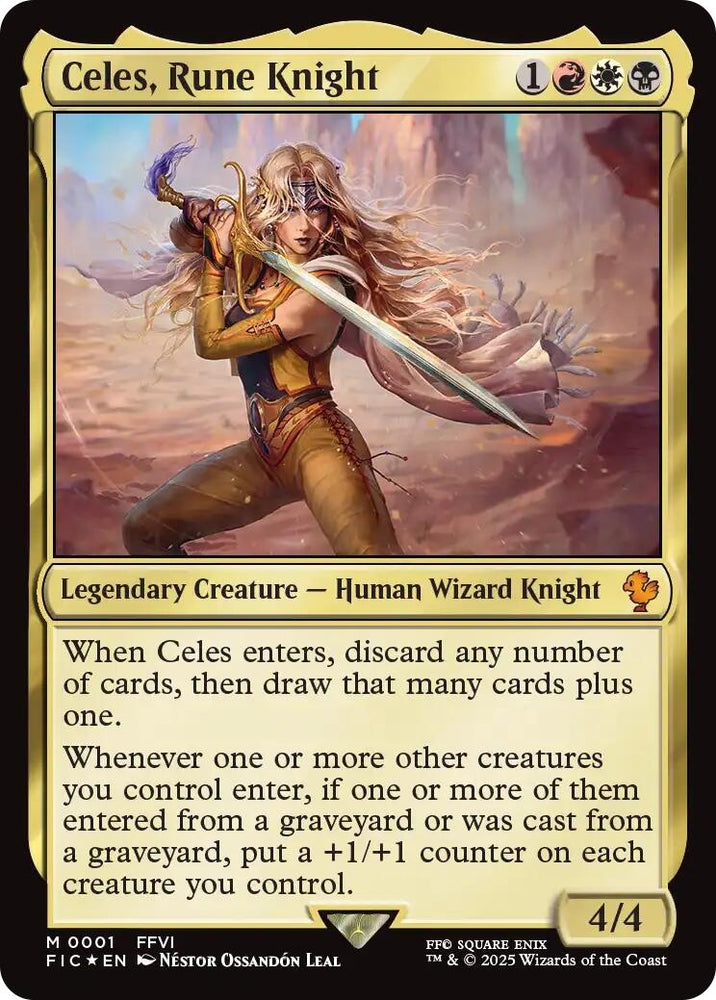 Image for Celes, Rune Knight (1) (Commander: FINAL FANTASY) - Magic: The Gathering