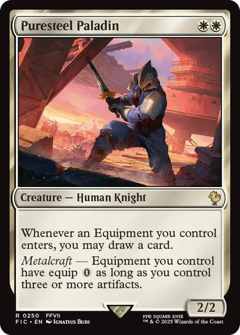 Image for Puresteel Paladin (250) (Commander: FINAL FANTASY) - Magic: The Gathering