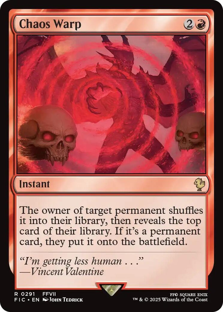Image for Chaos Warp (291) (Commander: FINAL FANTASY) - Magic: The Gathering