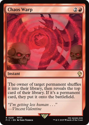 Image for Chaos Warp (291) (Commander: FINAL FANTASY) - Magic: The Gathering