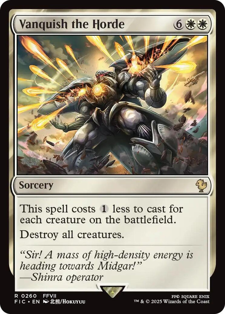 Image for Vanquish the Horde (260) (Commander: FINAL FANTASY) - Magic: The Gathering