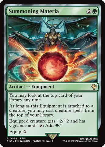 Image for Summoning Materia (72) (Commander: FINAL FANTASY) - Magic: The Gathering