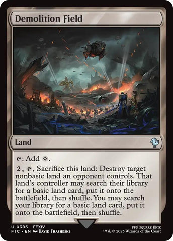 Image for Demolition Field (385) (Commander: FINAL FANTASY) - Magic: The Gathering