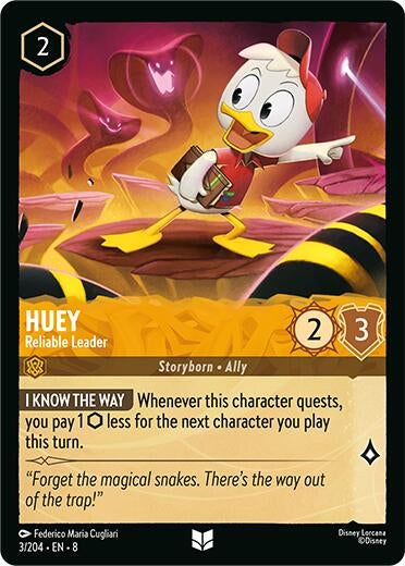Image for Huey - Reliable Leader (3/204) [Reign of Jafar] - Disney Lorcana