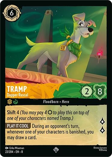 Image for Tramp - Dapper Rascal (22/204) [Reign of Jafar] - Disney Lorcana