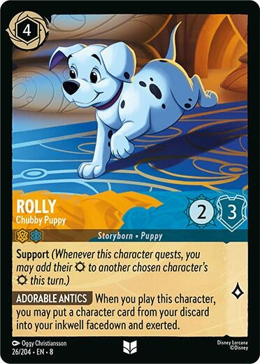 Image for Rolly - Chubby Puppy (26/204) [Reign of Jafar] - Disney Lorcana