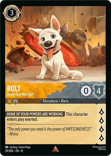 Image for Bolt - Down but Not Out (29/204) [Reign of Jafar] - Disney Lorcana