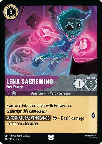 Image for Lena Sabrewing -- Pure Energy (49/204) [Reign of Jafar] - Disney Lorcana