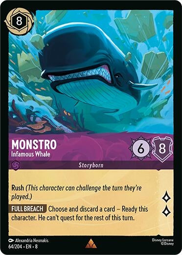 Image for Monstro - Infamous Whale (64/204) [Reign of Jafar] - Disney Lorcana