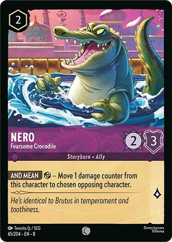 Image for Nero - Fearsome Crocodile (65/204) [Reign of Jafar] - Disney Lorcana