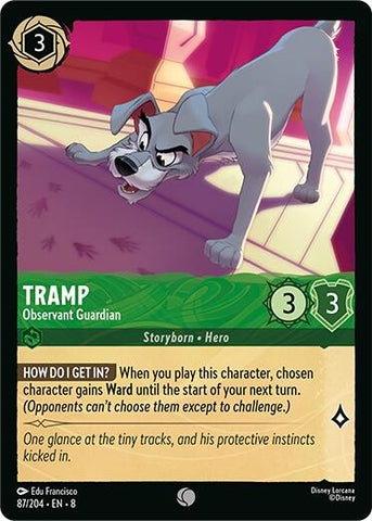 Image for Tramp -Observant Guardian (87/204) [Reign of Jafar] - Disney Lorcana