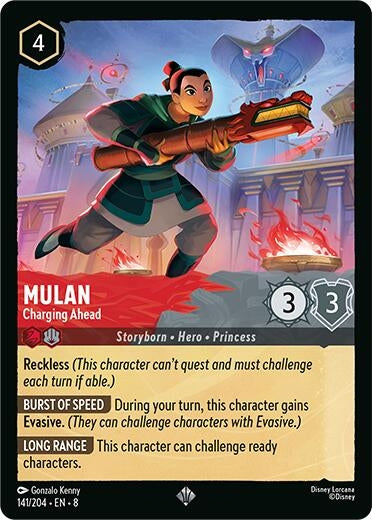 Image for Mulan - Charging Ahead (141/204) [Reign of Jafar] - Disney Lorcana