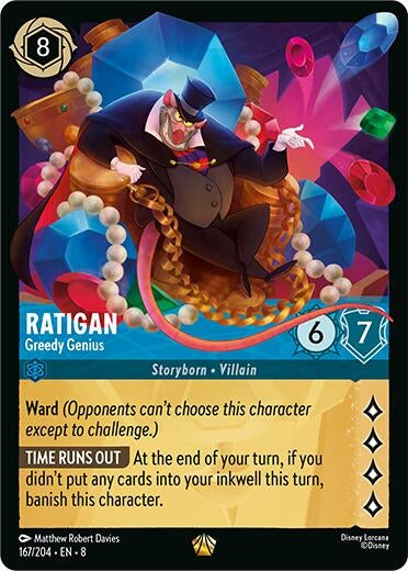 Image for Ratigan - Greedy Genius (167/204) - Disney Lorcana