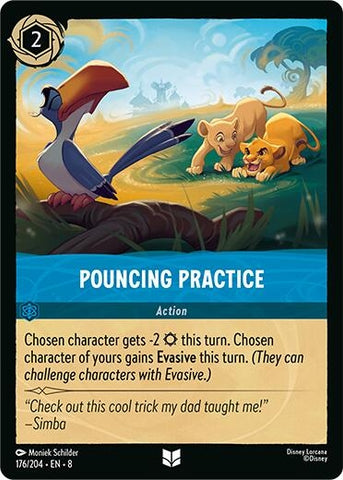 Image for Pouncing Practice (176/204) - Disney Lorcana