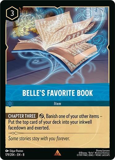 Image for Belle's Favorite Book (179/204) [Reign of Jafar] - Disney Lorcana