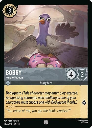 Image for Bobby - Purple Pigeon (182/204) [Reign of Jafar] - Disney Lorcana