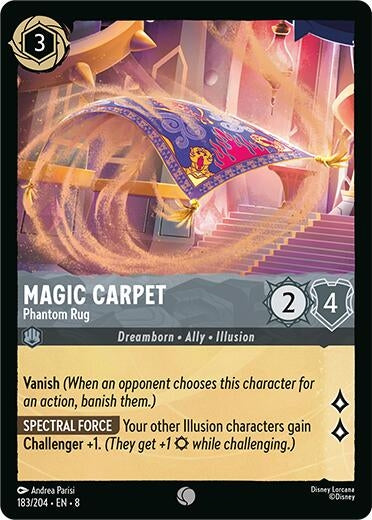 Image for Magic Carpet - Phantom Rug (183/204) [Reign of Jafar] - Disney Lorcana