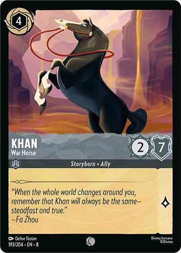 Image for Khan - War Horse (193/204) [Reign of Jafar] - Disney Lorcana