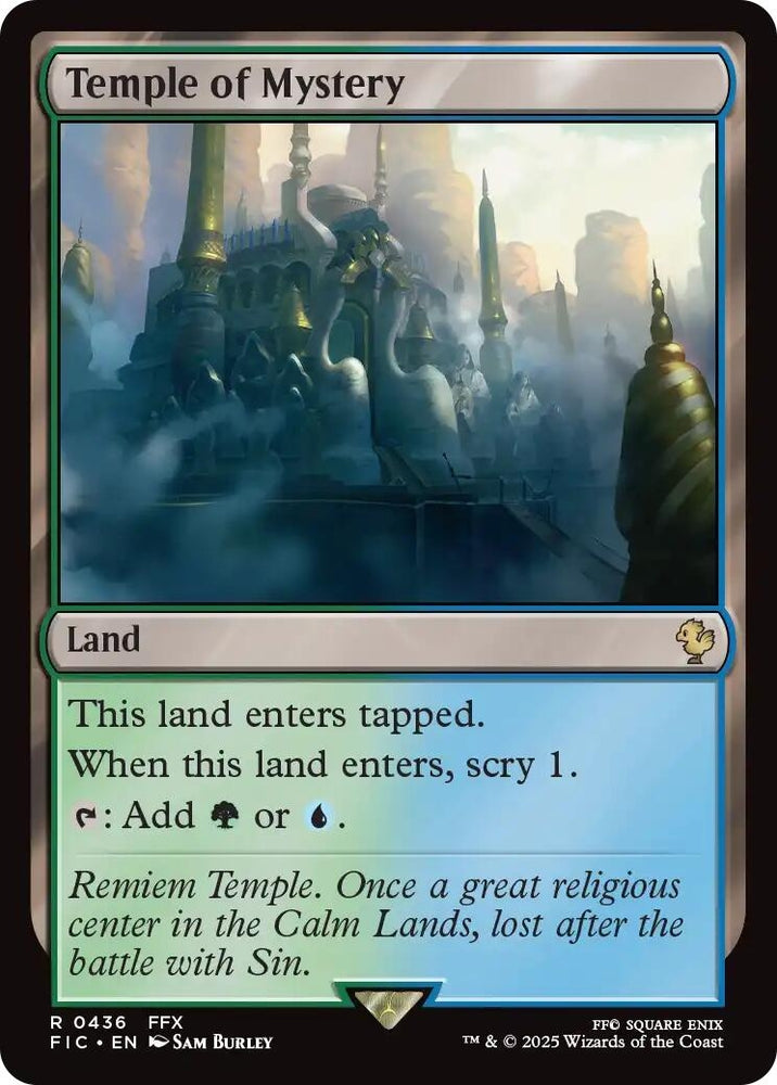 Image for Temple of Mystery (436) (Commander: FINAL FANTASY) - Magic: The Gathering