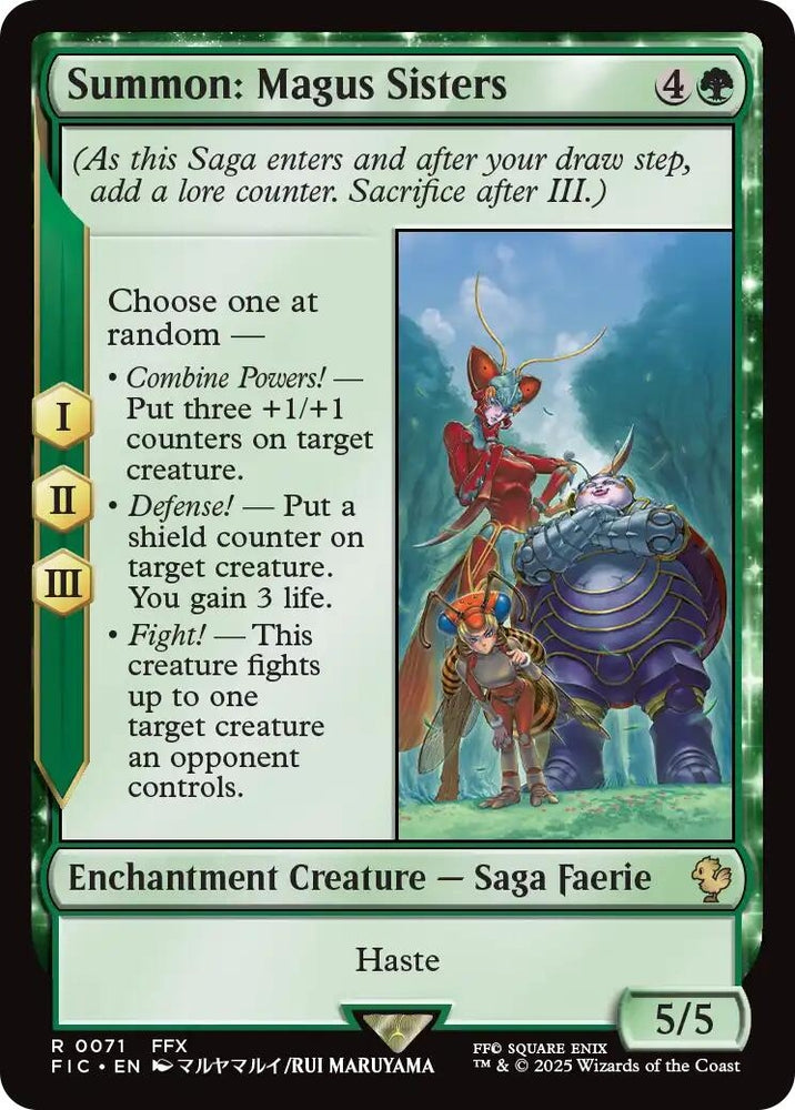 Image for Summon: Magus Sisters (71) (Commander: FINAL FANTASY) - Magic: The Gathering
