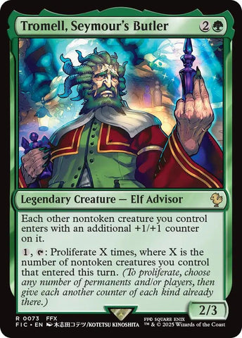 Image for Tromell, Seymour's Butler (73) (Commander: FINAL FANTASY) - Magic: The Gathering