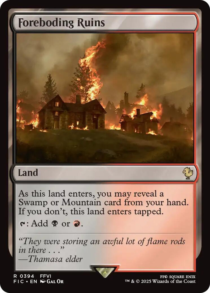 Image for Foreboding Ruins (394) (Commander: FINAL FANTASY) - Magic: The Gathering