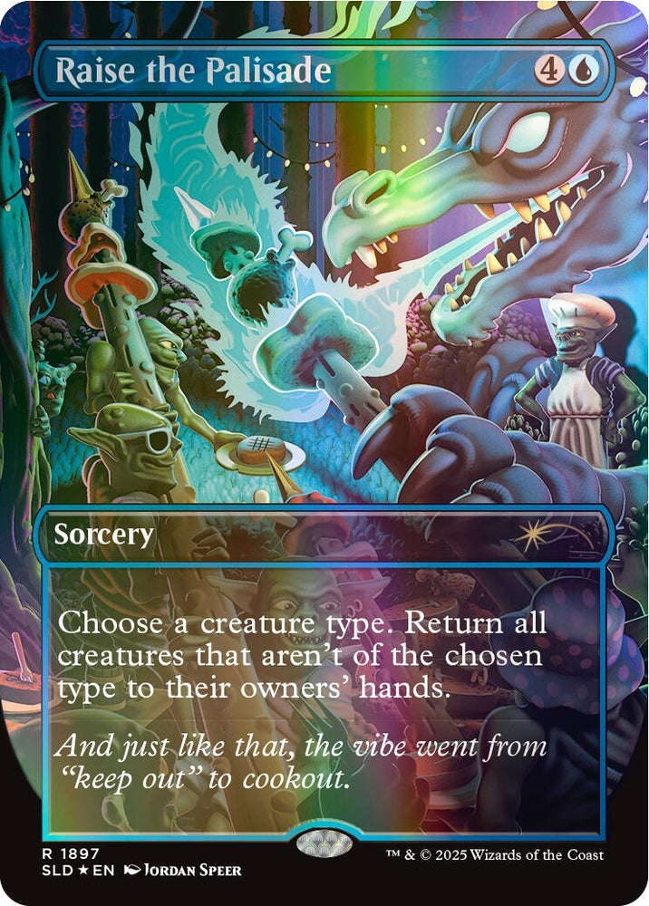 Image for Raise the Palisade (Double Rainbow Foil) (1897) - Magic: The Gathering