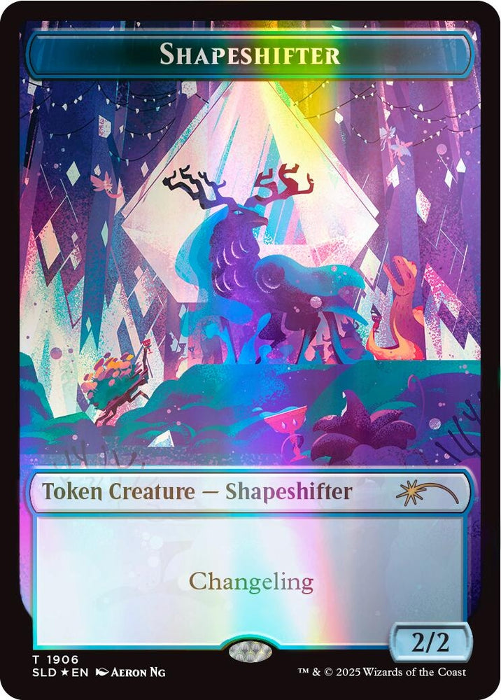 Image for Shapeshifter Token (1906) (Double Rainbow Foil) (1906) (Secret Lair Drop Series) - Magic: The Gathering