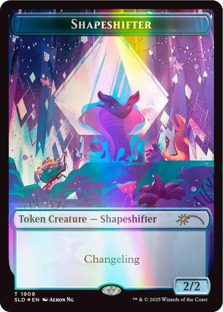 Image for Shapeshifter Token (1909) (Double Rainbow Foil) (1909) (Secret Lair Drop Series) - Magic: The Gathering