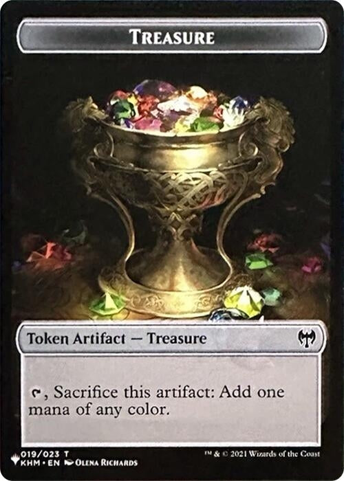 Image for Treasure // Egg Double-Sided Token (19 // 8) (The List Reprints) - Magic: The Gathering